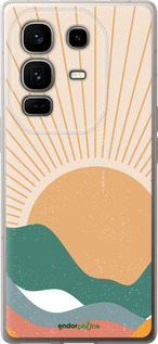 Силіконовий чехол Гори і сонце v2 для Infinix Note 50 Pro+ - 5488u-4041 изображение 