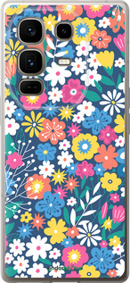 Силіконовий чехол Квітковий фон v4 для Infinix Note 50 Pro+ - 5494u-4041 изображение 