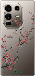 Силиконовый чехол Сакура v2 для Infinix Note 50 Pro+ - 5538u-4041 изображение 