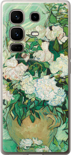 Силиконовый чехол Винсент Ван Гог. Ваза с розами для Infinix Note 50 Pro+ - 5543u-4041 изображение 