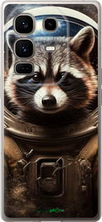 Силиконовый чехол Raccoon austronaut для Infinix Note 50 Pro+ - 5581u-4041 изображение 