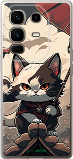 Силиконовый чехол Япония - кот на крыше для Infinix Note 50 Pro+ - 5582u-4041 изображение 