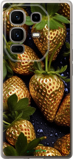 Силиконовый чехол Золотая клубника для Infinix Note 50 Pro+ - 5637u-4041 изображение 