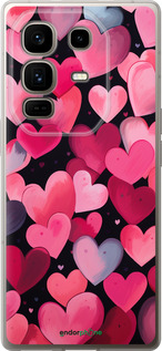 Силиконовый чехол Сердечки 4 для Infinix Note 50 Pro+ - 5662u-4041 изображение 