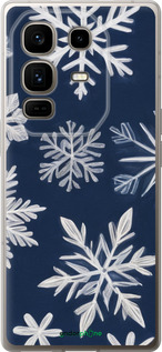 Силиконовый чехол Снежинки для Infinix Note 50 Pro+ - 5821u-4041 изображение 
