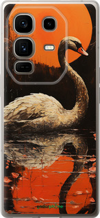 Силиконовый чехол Лебедь для Infinix Note 50 Pro+ - 5964u-4041 изображение 