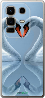 Силиконовый чехол Лебеди для Infinix Note 50 Pro+ - 6007u-4041 изображение 