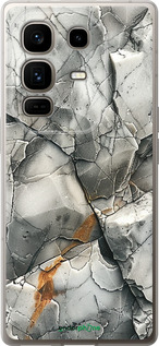 Силиконовый чехол Серый мрамор для Infinix Note 50 Pro+ - 6041u-4041 изображение 