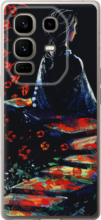 Силиконовый чехол Мечтательная девушка для Infinix Note 50 Pro+ - 6042u-4041 изображение 