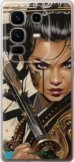 Силиконовый чехол Воительница ветров для Infinix Note 50 Pro+ - 6077u-4041 изображение 