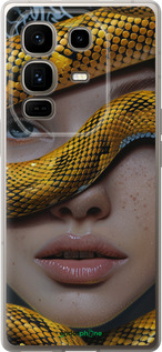Силиконовый чехол Объятия змеи для Infinix Note 50 Pro+ - 6081u-4041 изображение 