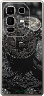 Силиконовый чехол Black Bitcoin для Infinix Note 50 Pro+ - 6090u-4041 изображение 