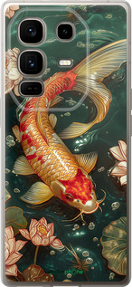 Силиконовый чехол Мелодия Лотоса для Infinix Note 50 Pro+ - 6106u-4041 изображение 