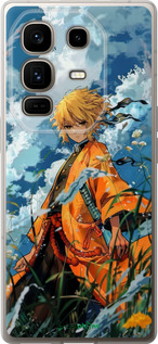 Силиконовый чехол Zenitsu Agatsuma для Infinix Note 50 Pro+ - 6117u-4041 изображение 