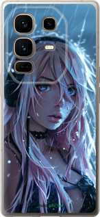 Силиконовый чехол Неоновый дождь для Infinix Note 50 Pro+ - 6119u-4041 изображение 