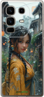 Силиконовый чехол Anime-girl для Infinix Note 50 Pro+ - 6133u-4041 изображение 