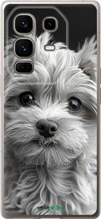 Силиконовый чехол Мальтипу на чорном фоне для Infinix Note 50 Pro+ - 6156u-4041 изображение 