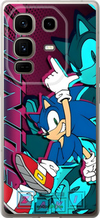 Силиконовый чехол Соник для Infinix Note 50 Pro+ - 6284u-4041 изображение 