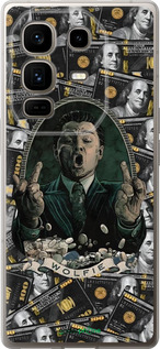 Силиконовый чехол Волк с валл стрит для Infinix Note 50 Pro+ - 6287u-4041 изображение 