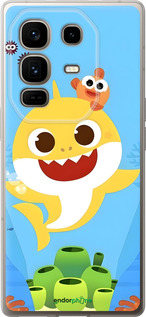 Силиконовый чехол Бейби Шарк для Infinix Note 50 Pro+ - 6303u-4041 изображение 