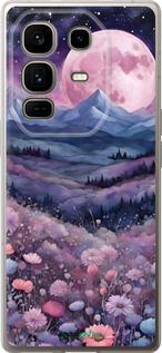 Силиконовый чехол Ночь луна арт для Infinix Note 50 Pro+ - 6319u-4041 изображение 