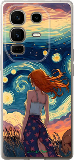 Силиконовый чехол Девушка Арт для Infinix Note 50 Pro+ - 6325u-4041 изображение 