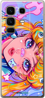 Силиконовый чехол Сейлор Мун 4 для Infinix Note 50 Pro+ - 6353u-4041 изображение 