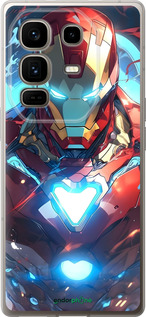 Силиконовый чехол Железный человек для Infinix Note 50 Pro+ - 6372u-4041 изображение 