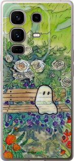 Силиконовый чехол Грустное привидение для Infinix Note 50 Pro+ - 6403u-4041 изображение 