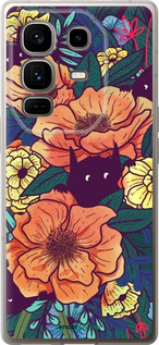 Силиконовый чехол С изображением полевых цветов для Infinix Note 50 Pro+ - 6419u-4041 изображение 