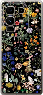 Силиконовый чехол С цветами для Infinix Note 50 Pro+ - 6422u-4041 изображение 