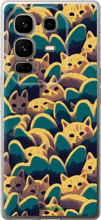 Силиконовый чехол С изображением кошек для Infinix Note 50 Pro+ - 6429u-4041 изображение 