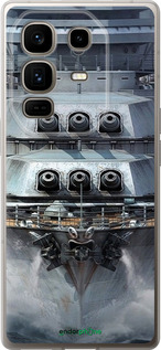 Силиконовый чехол Линкор, world of tanks, wargaming, военный корабль для Infinix Note 50 Pro+ - 6453u-4041 изображение 