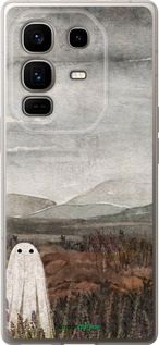 Силиконовый чехол Одинокий призрак на фоне гор для Infinix Note 50 Pro+ - 6486u-4041 изображение 