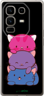 Силиконовый чехол Милые кошки для Infinix Note 50 Pro+ - 6518u-4041 изображение 