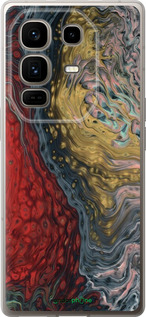 Силиконовый чехол С изображением абстрактной живописи для Infinix Note 50 Pro+ - 6530u-4041 изображение 