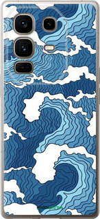 Силиконовый чехол Абстрактный рисунок морских волн для Infinix Note 50 Pro+ - 6538u-4041 изображение 