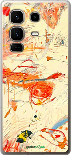Силиконовый чехол Динамичная картина с хаотичными мазками для Infinix Note 50 Pro+ - 6540u-4041 изображение 
