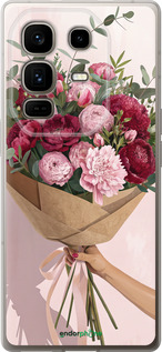 Силиконовый чехол Пионы 1 для Infinix Note 50 Pro+ - 6705u-4041 изображение 