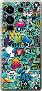 Силіконовий чехол Стікер бомбінг 1 для Infinix Note 50 Pro+ - 693u-4041 изображение 