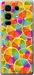 Силіконовий чехол Різнобарвні часточки лимона для Infinix Note 50 Pro+ - 861u-4041 изображение 