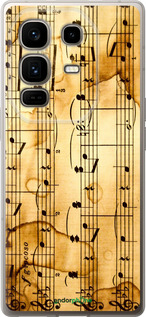 Силиконовый чехол Ноты для Infinix Note 50 Pro+ - 905u-4041 изображение 