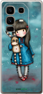 Силиконовый чехол Девочка с зайчиком для Infinix Note 50 Pro+ - 915u-4041 изображение 