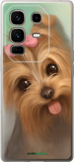 Силиконовый чехол Нарисованный йоркширский терьер для Infinix Note 50 Pro+ - 928u-4041 изображение 