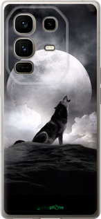 Силиконовый чехол Воющий волк для Infinix Note 50 Pro+ - 934u-4041 изображение 