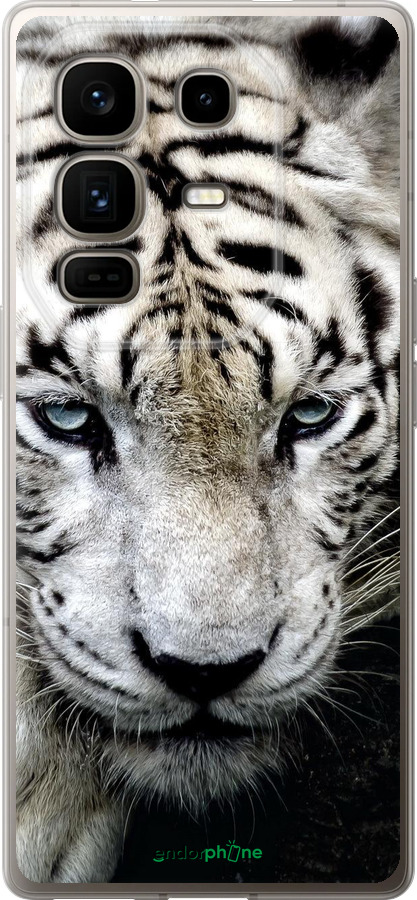 Силиконовый чехол Грустный белый тигр для Infinix Note 50 Pro+ - 106u-4041 изображение 
