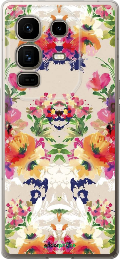 Силиконовый чехол Цветочный узор для Infinix Note 50 Pro+ - 1083u-4041 изображение 