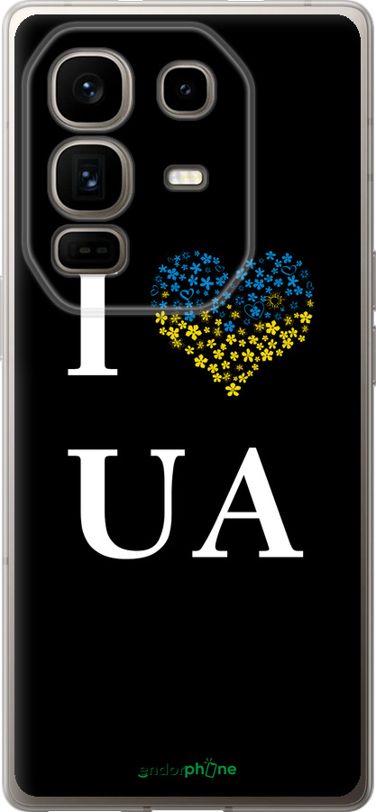 Силиконовый чехол I love UA для Infinix Note 50 Pro+ - 1112u-4041 изображение 