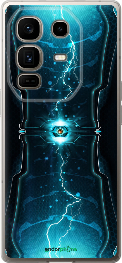 Силиконовый чехол Молнии в цилиндре для Infinix Note 50 Pro+ - 120u-4041 изображение 