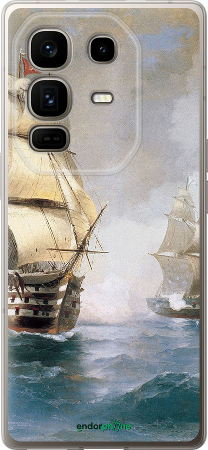 Силиконовый чехол Айвазовский. Корабли для Infinix Note 50 Pro+ - 160u-4041 изображение 